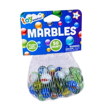 Toymendous 50 Piece Marbles, Multicolor, Children Ages 3 