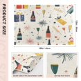 thumbnail image 4 of Festival Celebration Design Placemats Set of 6 Coffee Mats, Non Slip Backing 18x12 Inch for Home and Restaurants, 4 of 9
