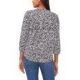 thumbnail image 2 of Vince Camuto Womens V Neck Blouse Black White XS, 2 of 3
