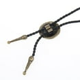 thumbnail image 5 of Men Women Bolo Tie Western Cowboy Rodeo Leather Necklace Cool Gift Bronze, 5 of 9