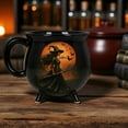 thumbnail image 5 of Halloween Cauldron Coffee Mug - Witch Brew Ceramic Cup, Spooky Gothic Gift for Women, Besties, Sisters - Witching You a Wicked Brew Stoneware Tea Mug Halloween Decor, 5 of 6