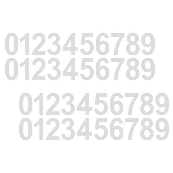 4 Sets Number Stickers Mailbox Reflective Outdoor Address