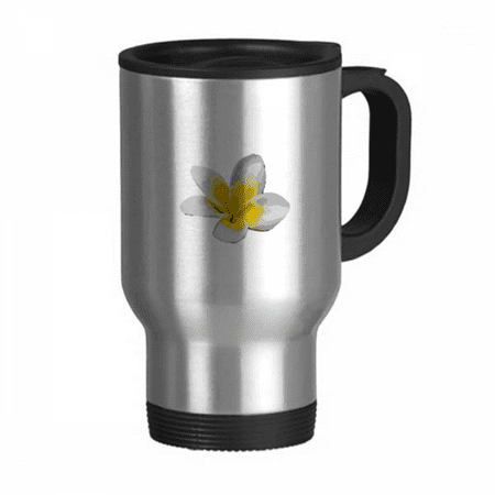 

Laos National Plumeria Flower Travel Mug Flip Lid Stainless Steel Cup Car Tumbler Thermos