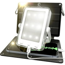 Portable Solar Panel  Power Bank Light Fast Charging 3 in 1 Survival Outdoor Camping Emergency Compact Waterproof