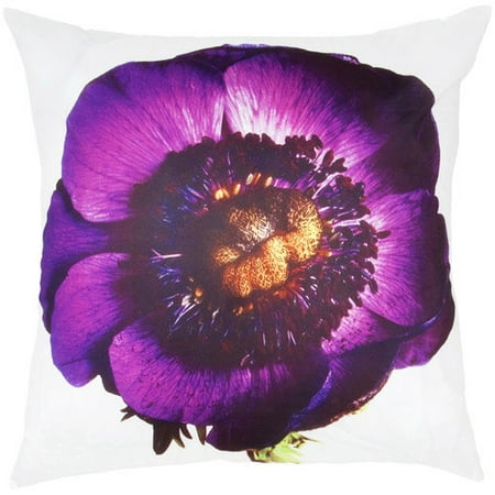 India's Heritage Flower Print Throw Pillow