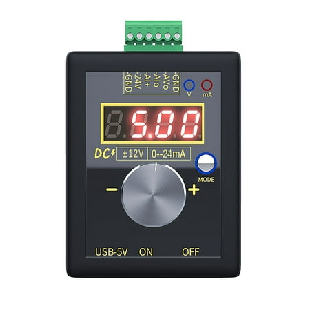 

Andoer Current Voltage Signal Generator 0-10V 0-22mA Adjustable Current Voltage Analog Simulator 3 Power Supply Methods Data Storage for Value Adjusting PLC Panel Testing