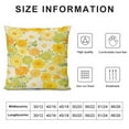 thumbnail image 2 of 2PCS Floral Colorful Flower Pillow Cover Decorative Square Cushion Accent Polyester 18x18 Inch for Sofa Chair, 2 of 7