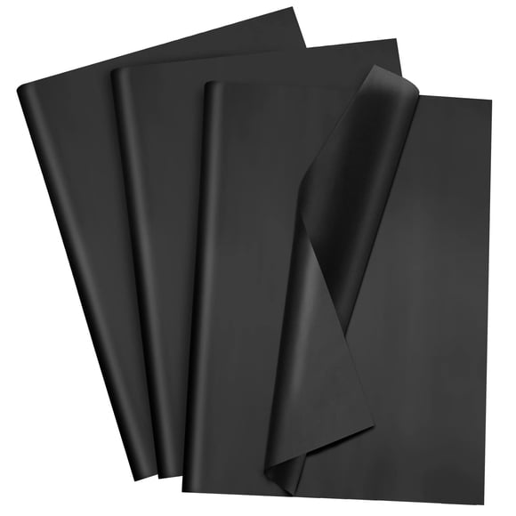 Papel de seda Fuutreo, 300 hojas, 36 x 51 cm, color negro kraft