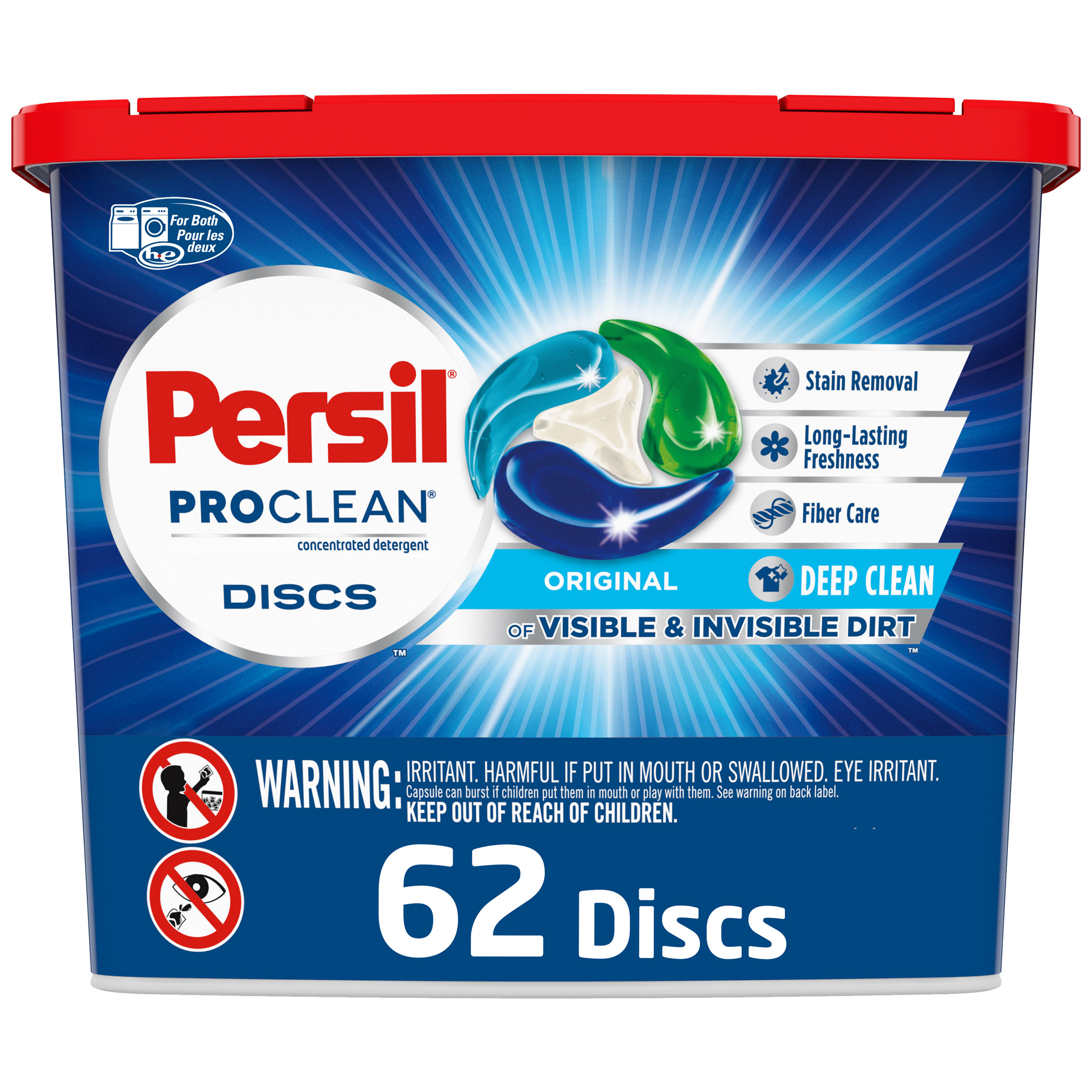 Persil Discs Laundry Detergent Pacs, Original Scent, High Efficiency