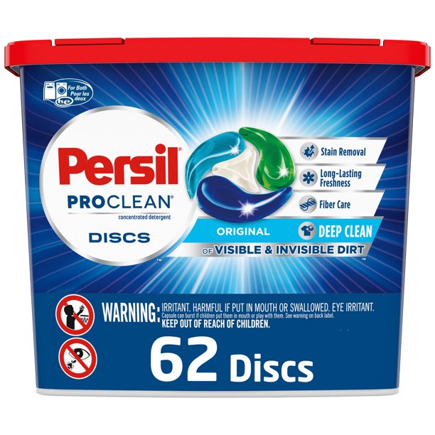 Persil Discs Laundry Detergent Pacs, Original Scent, High Efficiency
