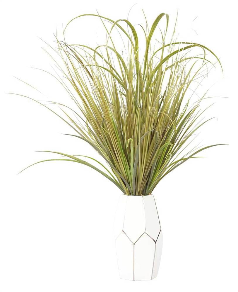 29" Tall Onion Grass Artificial Indoor/ Outdoor Faux Decor in Ceramic