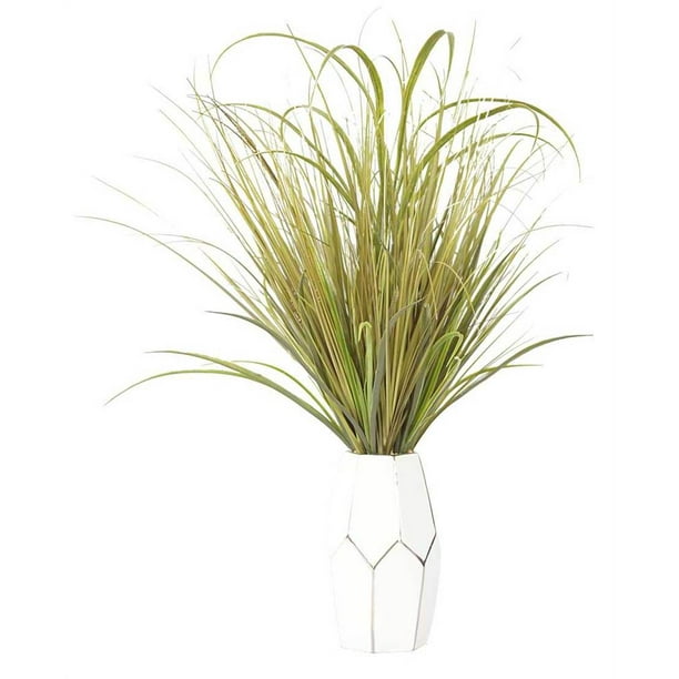 29" Tall Onion Grass Artificial Indoor/ Outdoor Faux Decor in Ceramic
