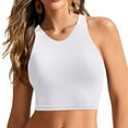 thumbnail image 2 of Women's Racerback Bikini Tops Swimsuit Top Sports Padded Bathing Suit Swimwear Underwire Full Coverage Push Up Swim Crop, 2 of 4