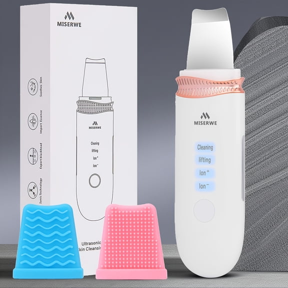 Blackhead Remover For Face, Pore Cleaner, Skin Care Tools, Deep Skin Cleansing, 4 Modes Adjustable (White)