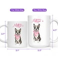 thumbnail image 4 of Happy Mother's Day Boston Terrier Love Dog Mom Heart Flower Mug Gentleman Dog Lover Gifts Coffee Tea Cup - 12004, 4 of 4