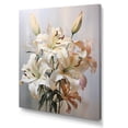 thumbnail image 2 of Designart "Simple Tranquility Of Beige Lilies VI" Lilies Canvas Wall Art, 2 of 7