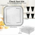 thumbnail image 2 of GWY 3-Tier Stackable Air Fryer Rack, 8x8 Inch Square Dehydrator Rack & Oven Rack, Food Grade Stainless Steel Air Fryer Accessories, Fits Air Fryers with Inner Size ≥8.7 Inch, 2 of 7