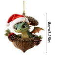 thumbnail image 3 of Christmas Decorations, Animal : Comfortable 2026 Animal Creature Hanging Acrylic Hanging for H Swinging Car Glass Eggs Decorative, Christmas Hangs, Home Decor, 3 of 4