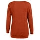 thumbnail image 4 of ICHUANYI Liquidación Camisetas De Gran Tamaño Camisas para Mujer Sudaderas De Entrenamiento Sólidas Camisa Básica Informal De Manga Larga Tops Clásicos con Cuello En V ICHUANYI WER2023082204470, 4 of 5