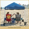 thumbnail image 4 of ARROWHEAD OUTDOOR KGS0397U Backpack Pop-up Canopy with Sunwall, Sand Bags, Guide Ropes, Ground Stakes, 6'x6' / 8'x8' Top to Bottom - Blue, 4 of 9