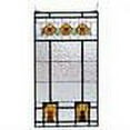 thumbnail image 2 of 18"W X 32"H Aurora Dogwood Stained Glass Window, 2 of 2