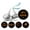 Black & Orange, variant on Darling Souvenir Candy Chocolate Labels 190 Pcs Happy Haunting Theme Stickers-Black & White