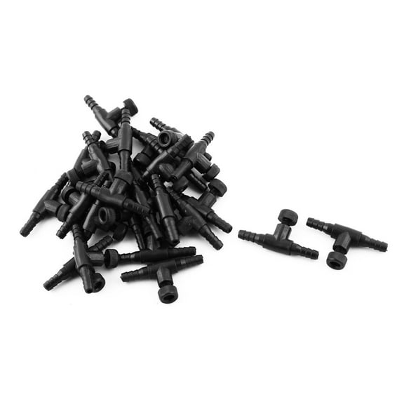 Unique Bargains Aquarium Plastic 2 Way Oxygen Pump Tube Control Connector Air Valve Black 26pcs