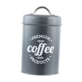 thumbnail image 4 of Contenedor para té y café, lata de dulces, organizador de almacenamiento de alimentos, latas de almacenamiento de cocina, tarro de de aceite , Gris oscuro Soledad contenedor de almacenamiento de café, 4 of 10