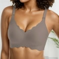 thumbnail image 2 of Fiaer Jelly Bras for Women with Support Wireless Seamless Oversized T-Shirt Bra No Underwire Full Coverage Comfort Bra Grey XL, 2 of 9
