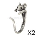 thumbnail image 1 of Anillos de apertura de ratón Fernando Anillos de nudillos ajustables Aleación Punk Creativo Simple, 1 of 8