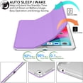 thumbnail image 3 of iPad PRO 12.9 Inch 1st [ Pro 12.9 1 Generation 2015 ] A1652 A1584 ML3Q2LL/A ML3N2LL/A ML3K2LL/A ML0H2LL/A ML0G2LL/A Trifold PC Lightweight Smart PU Leather Protective Hard Back Cover - Purple, 3 of 8