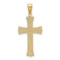 thumbnail image 4 of Charms Collection 14K Textured w/Square Center Cross Pendant, 4 of 4