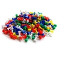 thumbnail image 2 of tredstone Color Random Push Pin Plastic Assorted Pack School Painting Drawing Notice Cork Felt Board Thumbtack, 2 of 7