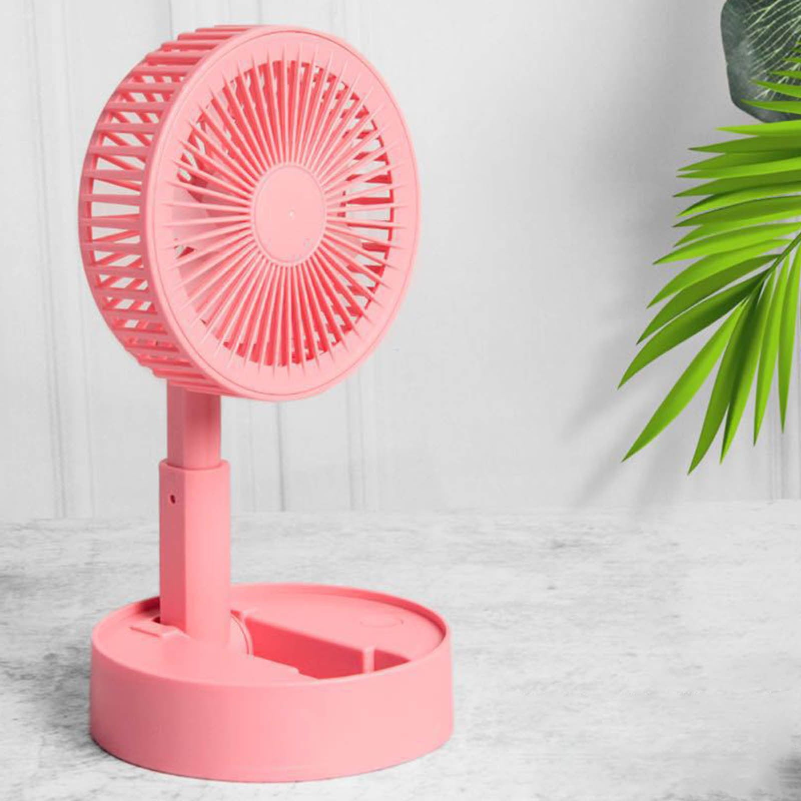 Bdday Table Fans for Bedroom Battery Operated Portable Foldable Standing Fan Rechargeable Usb Personal Floor Fan with Adjustment Height Fans for Home