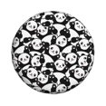 thumbnail image 4 of Spare Tire Cover, Cute Panda-E Wheel Cover Tire Covers For Trailers Car Truck Camper Universal Tire Covering Fits Diameter14"-17", 4 of 4