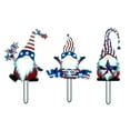 thumbnail image 2 of Momihoom 4th of July Outdoor Decorations, 3PCS Metal Gnome Patriotic Garden Yard Signs Stakes Decorations, Patriotic Gnomes Yard Stakes, Memorial Day Independence Day, 2 of 9
