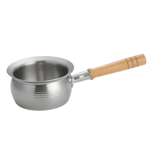 Cacerola japonesa con mango largo de madera para camping, restaurante y hogar. Estilo B