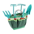thumbnail image 1 of Vogacara Juego de 11 piezas de herramientas de jardinería para niños, minijardín interactivo, disfraces de plantación, delantal, sombrero, Juegos de césped, 1 of 6