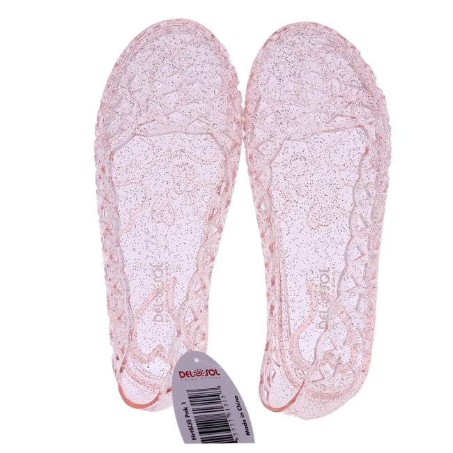 pink jelly shoes