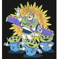 thumbnail image 2 of Girl's Toy Story Buzz Lightyear and Aliens  Graphic Tee Black Small, 2 of 4