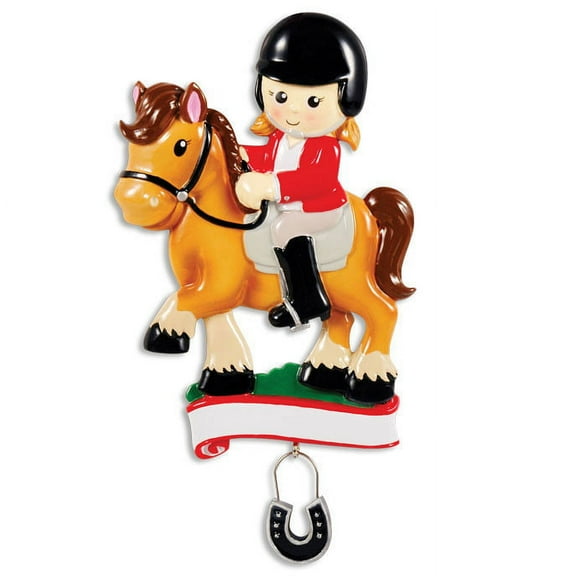 Horse Rider Personalized Christmas Ornament DO-IT-YOURSELF