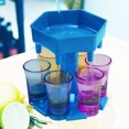 thumbnail image 2 of Labymos Upgrade 6 Shot Glass Dispenser and Holder,Dispenser For Filling Liquids with 6pcs Silicone Plug, 2 of 8