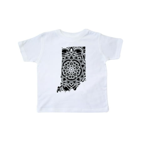 

Inktastic Indiana Silhouette Mandala Gift Toddler Boy or Toddler Girl T-Shirt