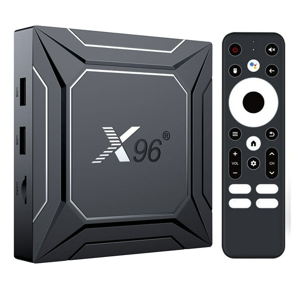 Android 14.0 TV Box Amlogic S905X5M X5 X96 M200 4GB RAM 64GB ROM TV Box con Dual Wi-Fi 2.4G/5.0G, BT 5.0/ 3D Ultra HD 8K/ H.265/ 1000M LAN/ USB 2.0 Smart Box