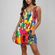 thumbnail image 4 of Sexy Vestido Corto Rayado Cuello Redondo Bolsillo Moda Casual, Poliéster Altamente Elástico para Ropa Interior Y Pijamas, 4 of 9