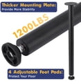 thumbnail image 3 of Pieds de Table en Métal Robustes - Tube Carré de 28 Pouces, Supporte 1200 Lb, Pieds de Meuble de Remplacement Robustes, Faciles à Installer, Ensemble de 2 - Colonne A 28 Pouces, 3 of 8