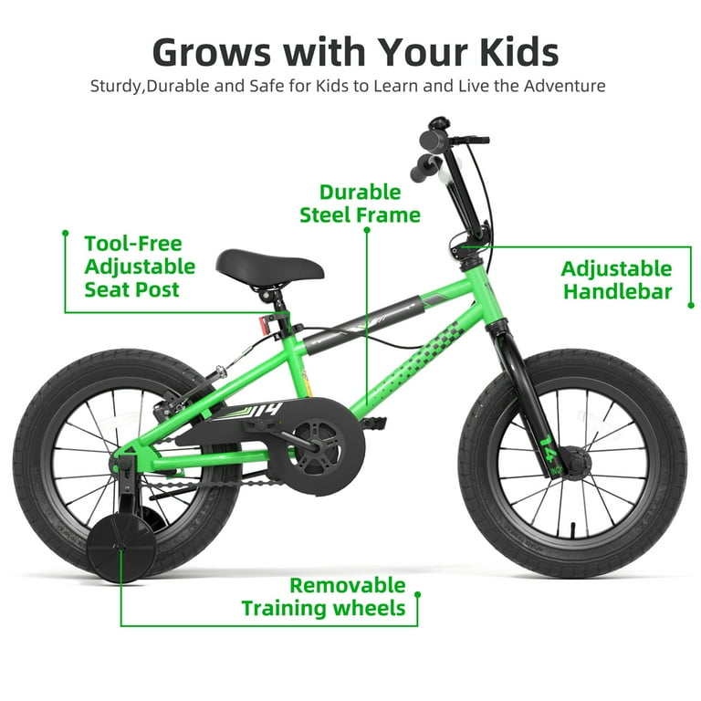 KORIMEFA BMX Style Kids Bike for 3-9 Years Old Toddlers Boys Girls