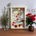 thumbnail image 6 of Pressed Flowers Frames, 8x12'' Acrylic Floating Dried Flower Picture Frame DIY Double Glass Photo Artwork Display Frame for Tabletop Wall Decorations Gifts, Hot Summer, 6 of 11