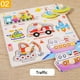 thumbnail image 1 of Rompecabezas de madera con números y letras para el aprendizaje temprano de bebés y niños. Juguete educativo., 1 of 2