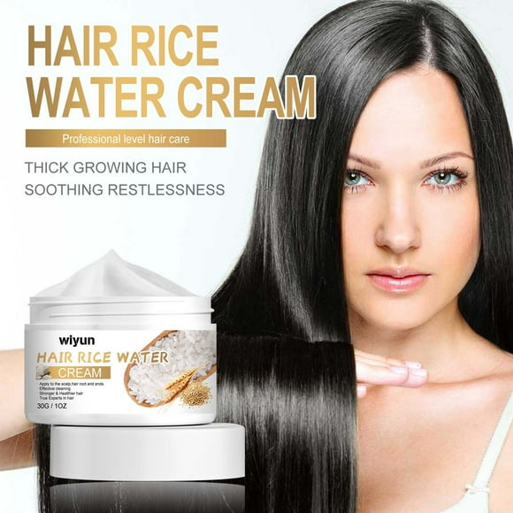 TopLLC Hair Care Products Rice Shampoo Scalp Massage Hydrating Moisturizing Hair Extension Repair Hair Dry Frizzy Conditioner 30g shampoo cream